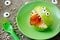 Halloween treat idea for kids - healthy monster apples