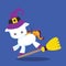 HALLOWEEN UNICORN BROOM 03