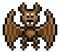 Halloween Vampire Bat Pixel Art Game Icon