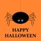 Halloween vector orange background. Spider, halloween symbols.