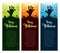 Halloween vertical banner set