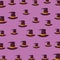 Halloween witch hats pattern background