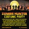 Halloween zombie hunter costume party promote poster