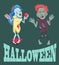 Halloween and Zombies Images Vector Illustration