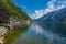 Hallstatt with the lake and the mountains