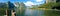 Hallstatt lake panorama