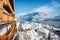 Hallstatt rooftops view in winter, Salzkammergut, Austria