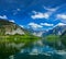 HallstÃ¤tter See mountain lake in Austria