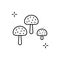 Hallucinogen, addictions, mushroom icon. Simple line, outline vector elements of addictive human for ui and ux, website or mobile