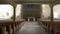 Hallway in an abandoned church