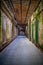 A hallway along the campus of Alcatraz Island