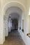 Hallway with arcs. Palanok castle. Mukachevo