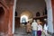 Hallway of the Chhatta Chowk Bazaar, an historic market built inside the Red Fort