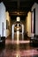 Hallway of a Historic Spanish Style Court House in Santa Barbara California