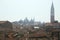 Hallway night panorama view at Piazza San Marco