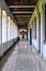 Hallway of an old building. Located in Semarang, Central Java - Indonesia