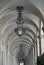 Hallway of old historic building in Lisbon, Portugal