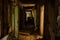 Hallway in ruined hotel