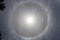 Halo optical phenomenon, circle around the sun
