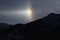 Halo over the mountains.
