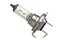 Halogen lamp for car headlights, low beam, high beam, replacement of burnt-out bulbs, isolated on a white