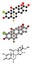 Halometasone topical corticosteroid drug molecule