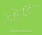 Halometasone topical corticosteroid drug molecule. Skeletal formula.