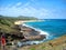 Halona Blowhole Point on Oahu, Hawaii