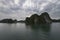 Halong bay Karst landforms in the sea, UNESCO World Heritage Site, Vietnam