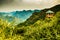 Halong bay mountain viewpoint from Cat Ba Island, Ngu Lam Peak, Vietnam