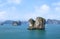 Halong Bay, Vietnam. Limestone Islands