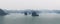 Halong Bay Vietnam panorama. Panoramic view of Ha Long bay sea