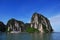 Halong or Ha Long Bay UNESCO World Natural Heritage Site and popular travel destination for vietnamese people and foreign