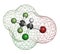 Halothane general anesthetic drug molecule