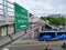 Halte Busway Jembatan Besi, The atmosphere of a pedestrian bridge without a roof