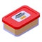 Halva box icon isometric vector. Sweet halwa