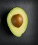 Halved Perfection: The Delicate Beauty of an Avocado