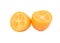 Halves fruit kumquat