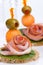 Ham canapes