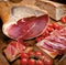 Ham sweet Italian and Tuscan bread