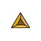 Hamantaschen cookies filled outline icon