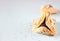 Hamantaschen cookies or hamans ears for Purim holiday celebration