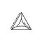 Hamantaschen icon. Element of Jewish icon for mobile concept and web apps. Thin line Hamantaschen icon can be used for web and mob