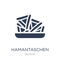 Hamantaschen icon. Trendy flat vector Hamantaschen icon on white