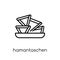 Hamantaschen icon. Trendy modern flat linear vector Hamantaschen icon on white background from thin line Religion collection