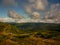 Hamar-daban mountains with forests on top