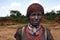 Hamar woman in the Omo valley in South Ethiopia, Africa. Photo t