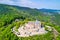 Hambacher Schloss or Hambach Castle, aerial view. Rhineland-Palatinate, Germany.