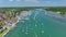 Hamble Marina in the Summer Aerial View