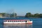 Hamburg Alster lake ship